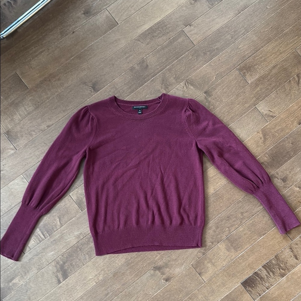 Women's Burgundy Banana Republic Sweater - Picture 1 of 4